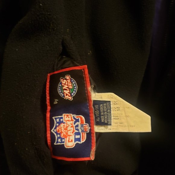 NFL MN Vikings Reversible Nylon/Fleece Jacket - XL Size - Picture 2 of 3